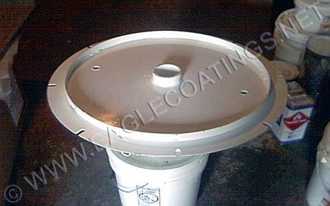 Lid Flange Coated with RUST GRIP