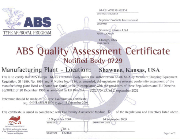 ABS Certification - Moist Metal Grip
