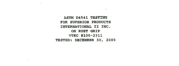 ASTM D4541 - RUST GRIP