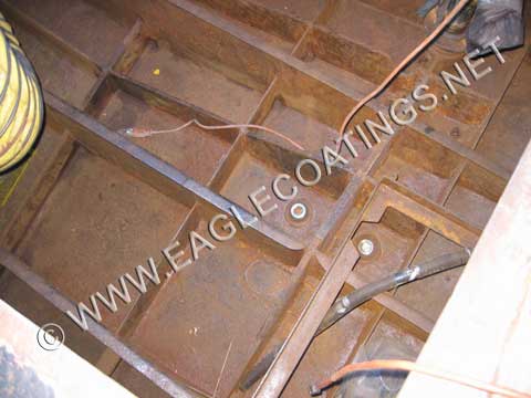 rust is removed the surfaces were further washed down