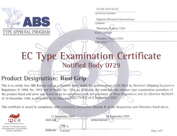 ABS Certificate