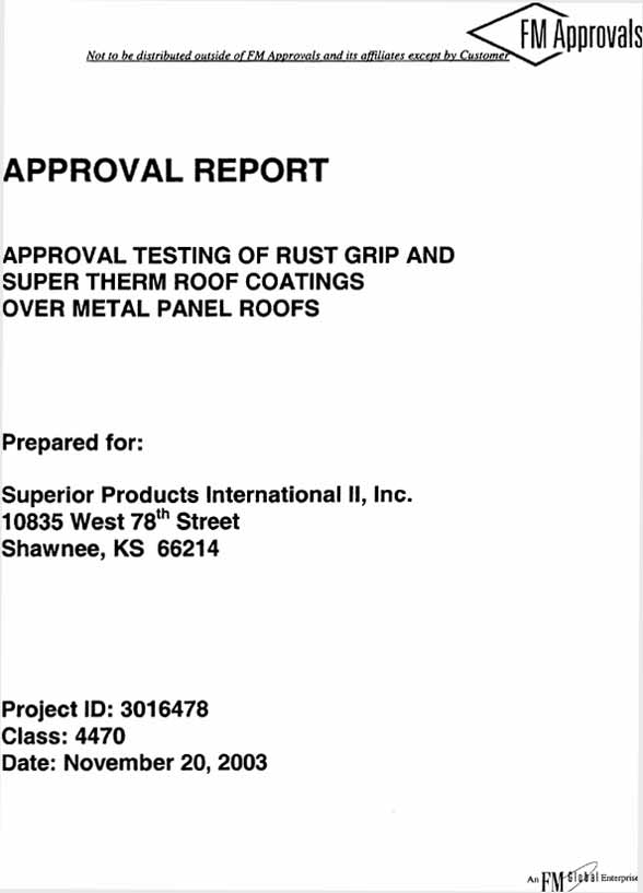 ASTM E 108 - RUST GRIP