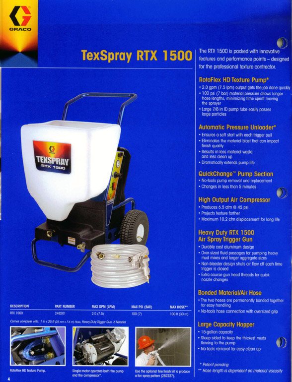 HOT PIPE COATING -  Graco Texspray 1500