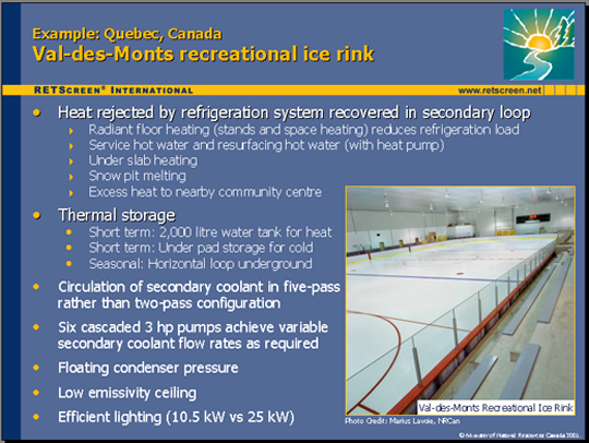 Energy Efficiency Project Analysis for Supermarkets and Arenas